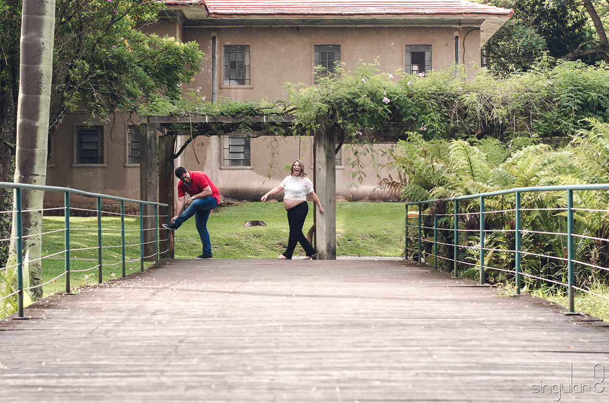 ensaio de grávida no Jardim Botânico
