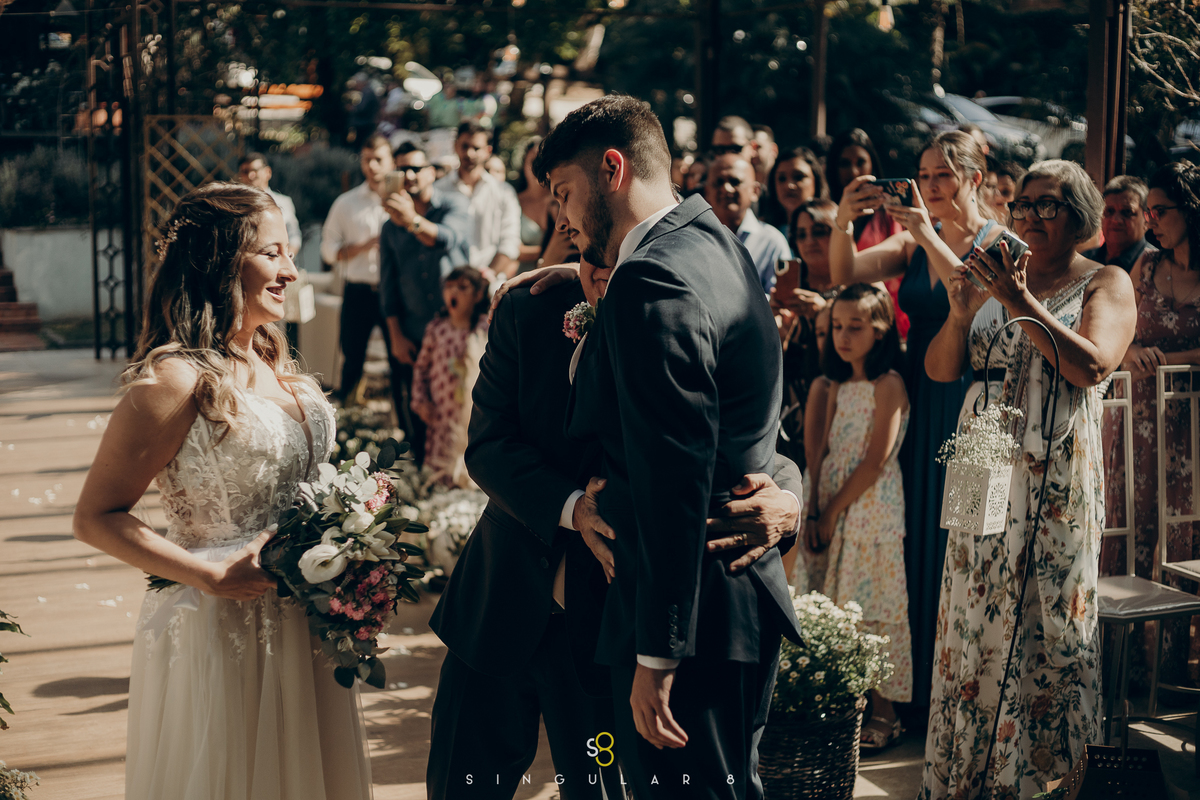 fotografia de casamento emocionante no buffet callegari em mairiporã