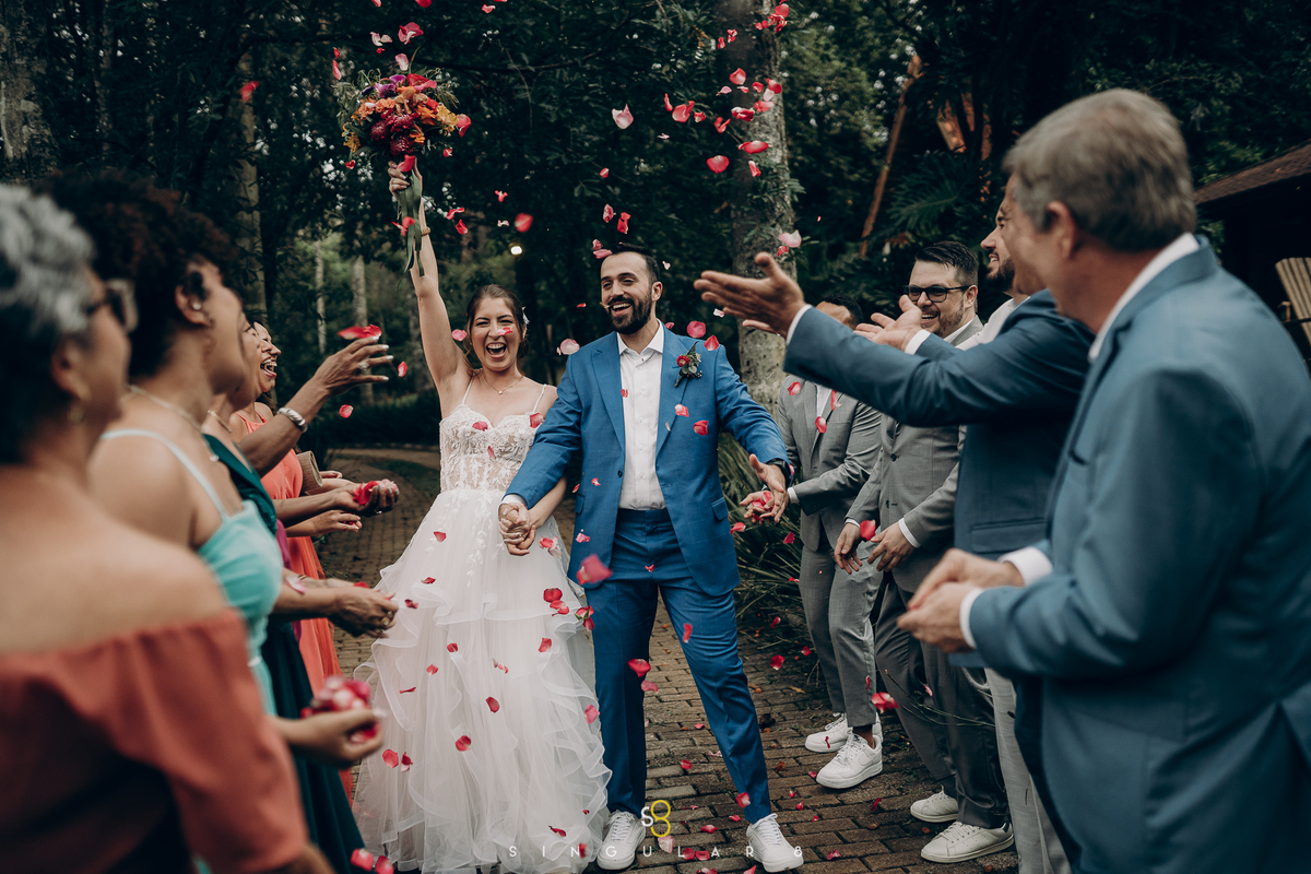 Fotografia de casamento no rancho santa maria no pôr do sol