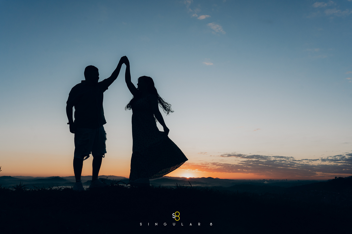 ensaio pré casamento amanhecer morro do capuava fotografia espontanea