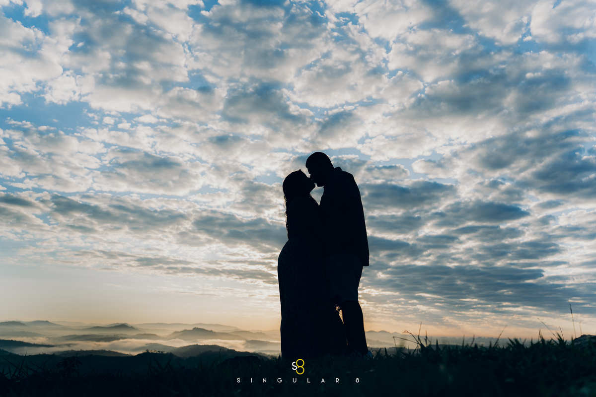 nascer do sol no morro do capuava ensaio pré wedding criativo