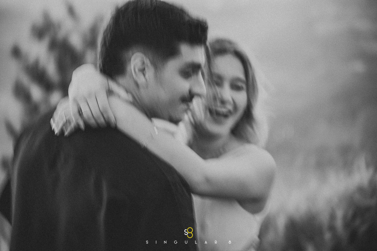 fotografia preta e branco ensaio pré casamento wedding no morro do capuava