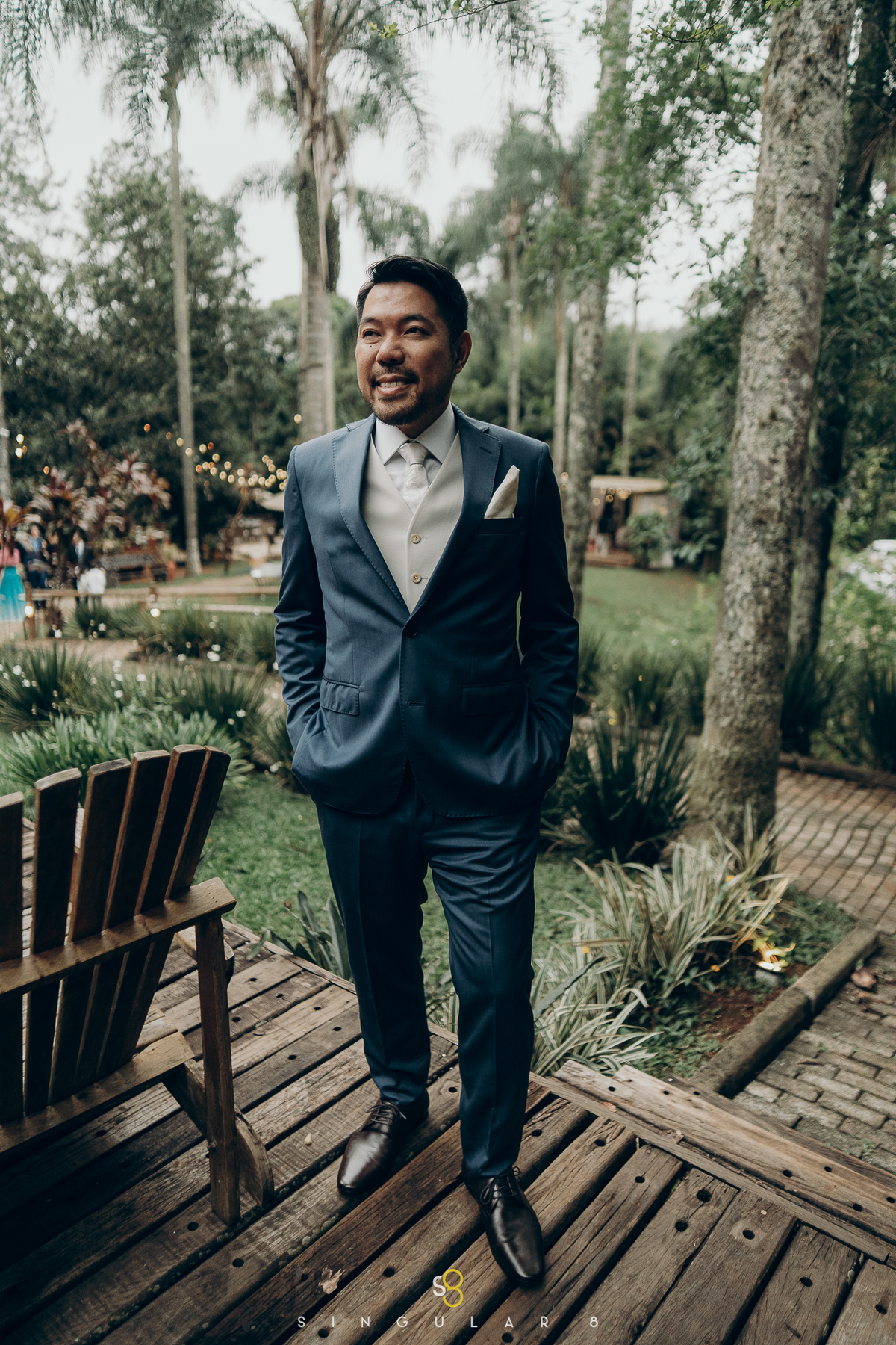 fotografia making of do noivo para casameno de dia rancho santa maria