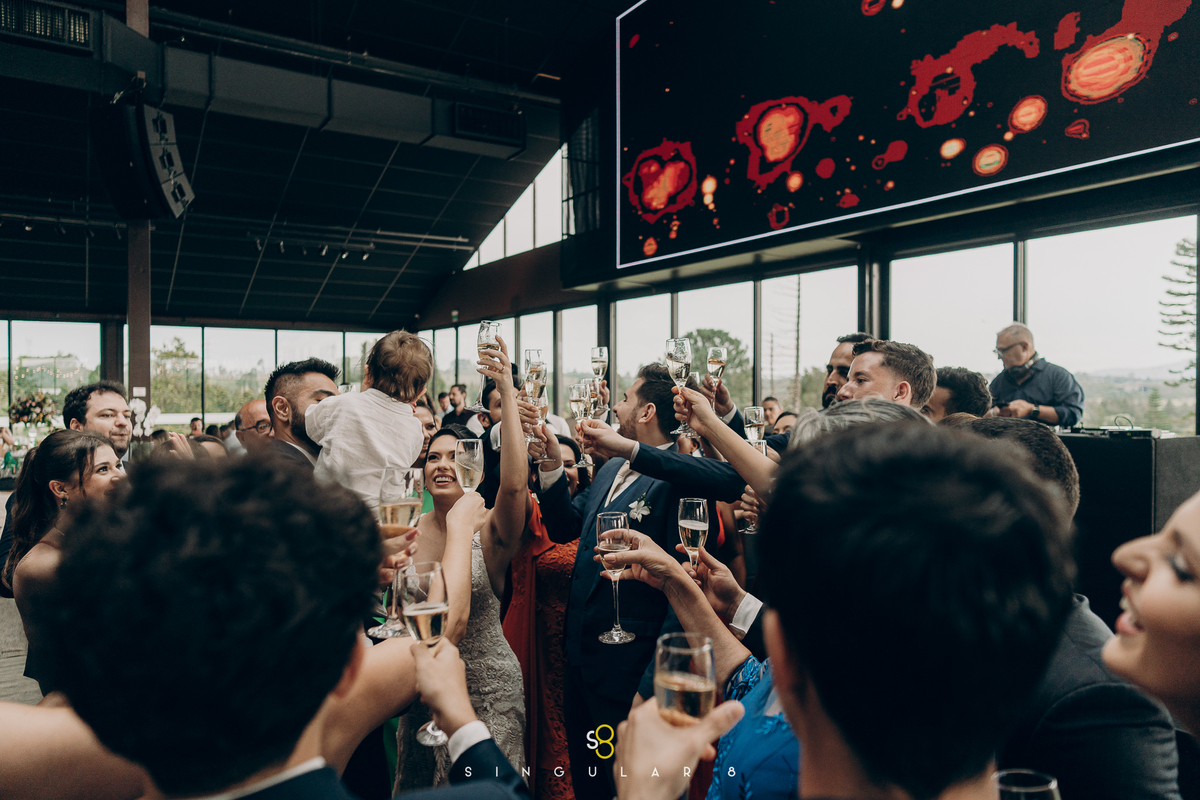 fotos de festa de casamento brinde dos padrinhos  chez bisutti lake paradise