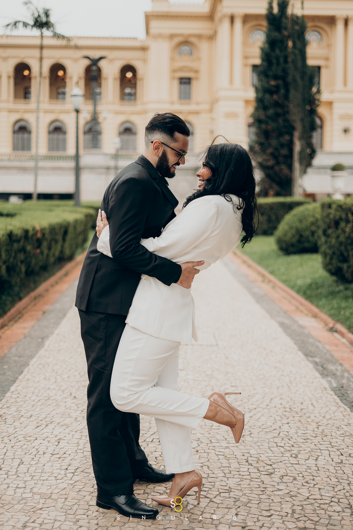 fotografia de ensaio pré wedding diferente museu do ipiranga são paulo