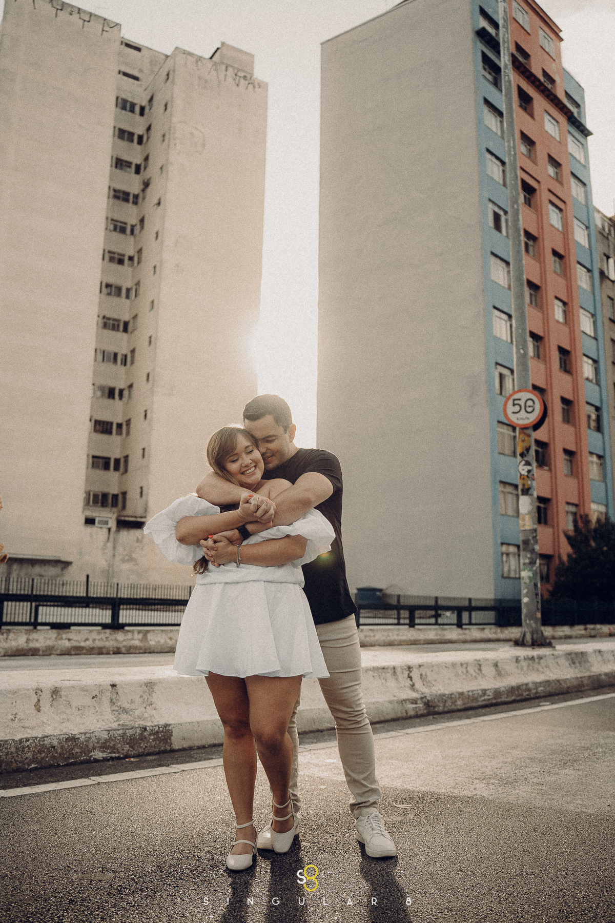 fotografia de ensaio pré casamento urbano em são paulo minhocão 