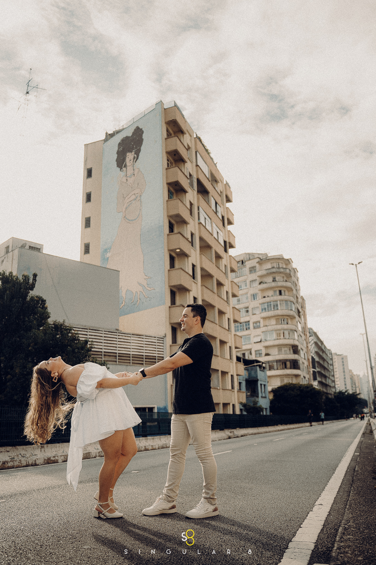 fotos de ensaio pré casamento wedding estilo urbano em são paulo minhocão