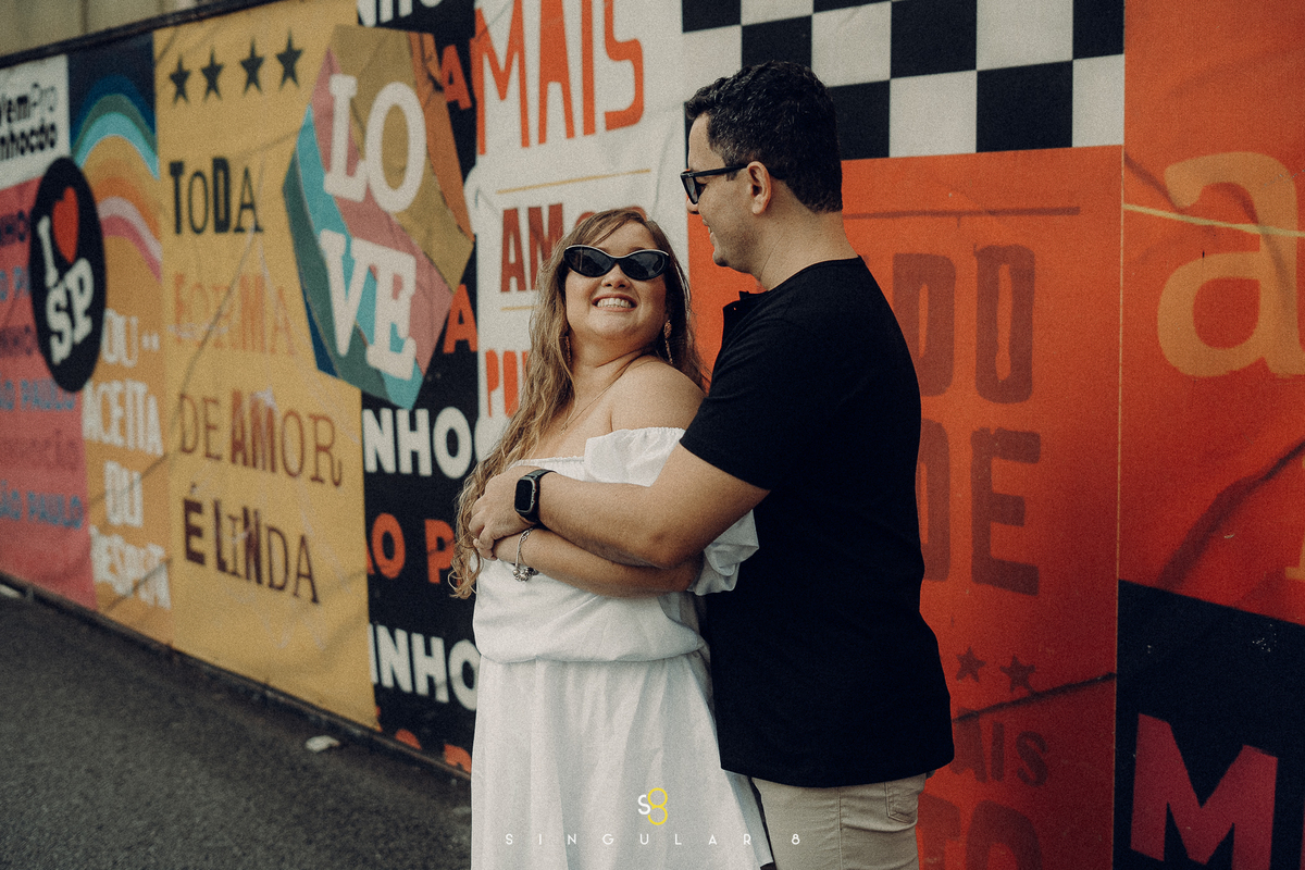Fotos de ensaio pré wedding urbano Minhocão São Paulo