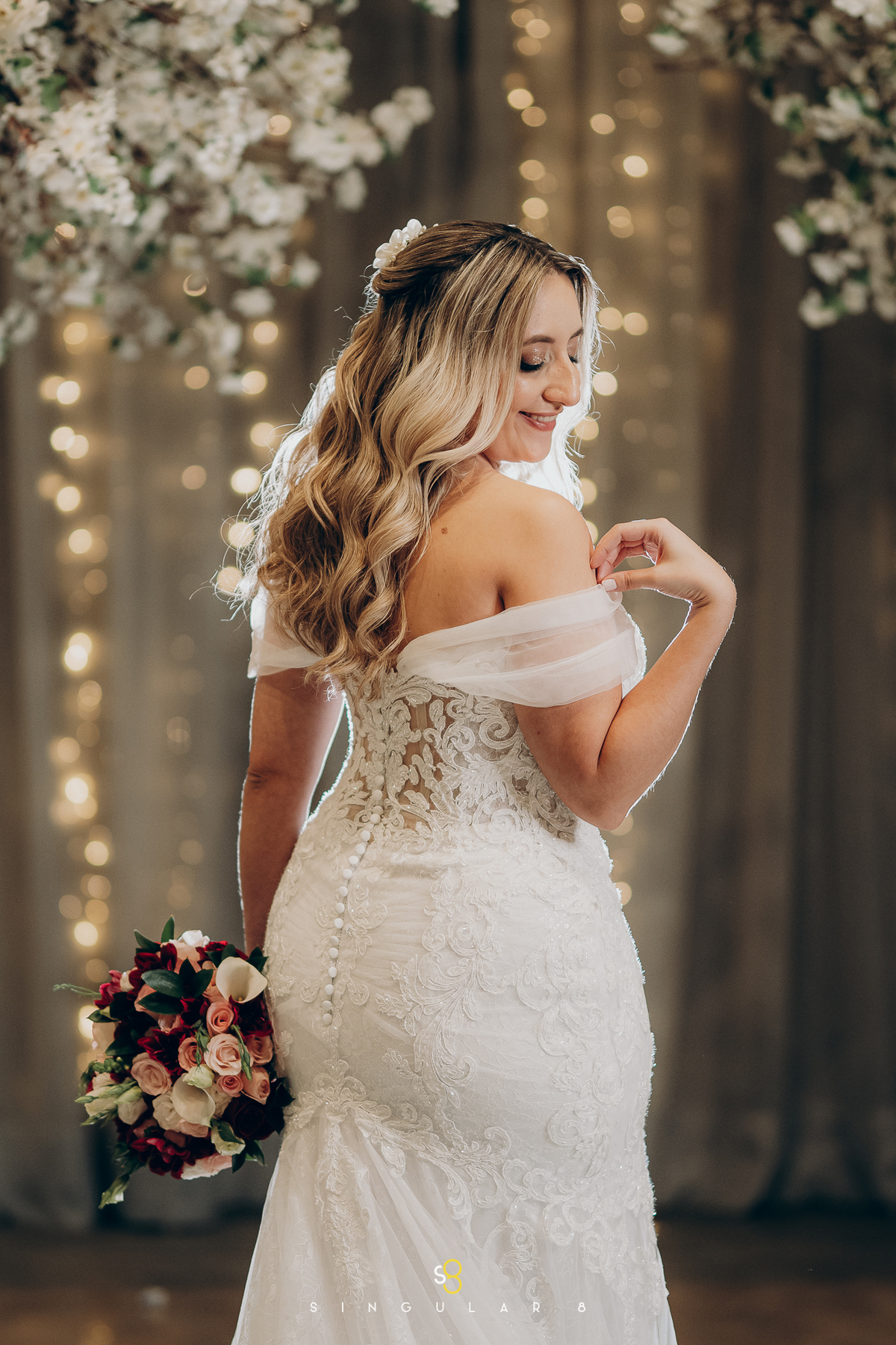 foto criativa para noivas em casamento  Buffet Tulipas Villa Valentim