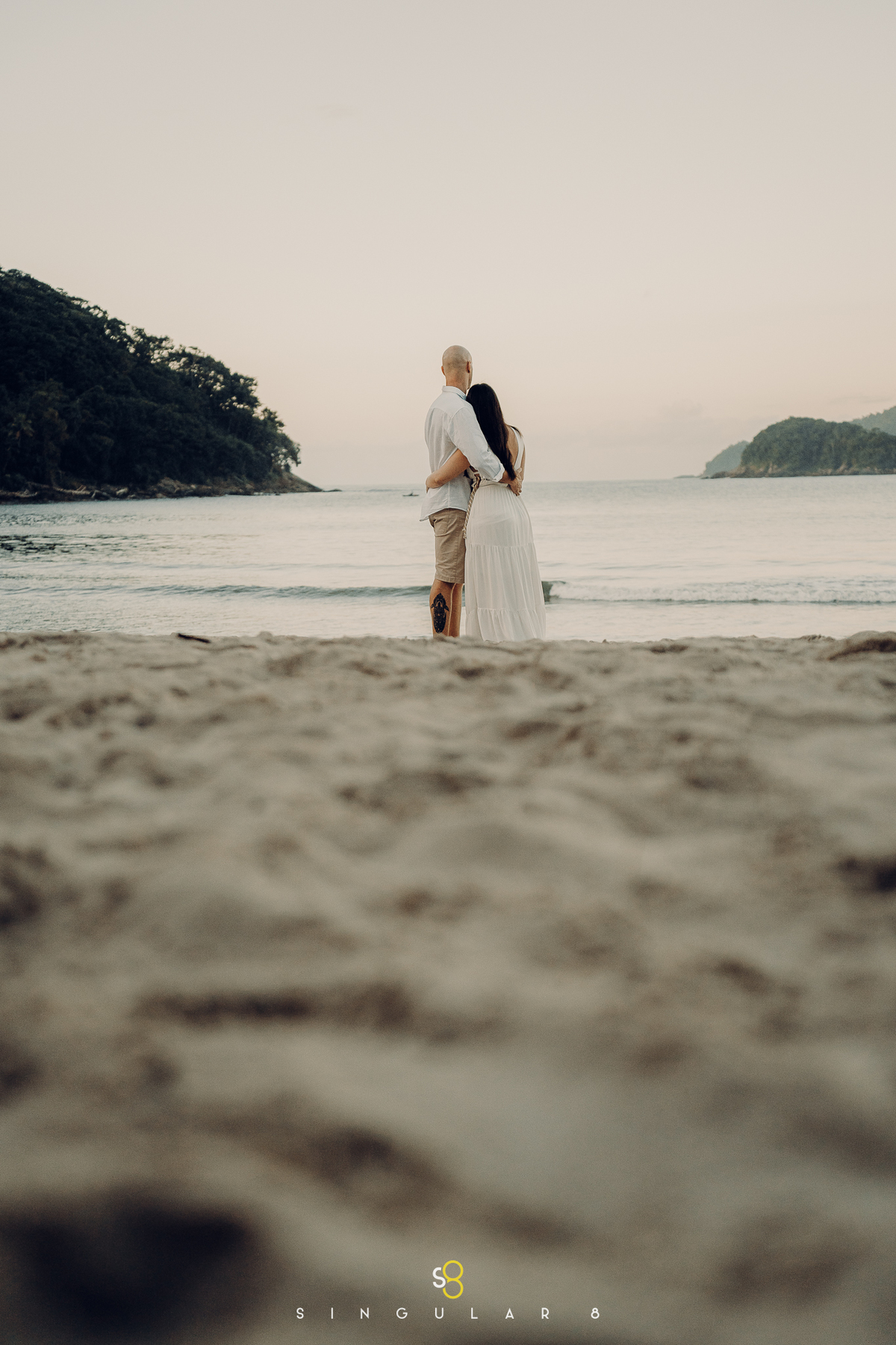 fotógrafo diferente para ensaio pré wedding praia são sebastião barra do sahy