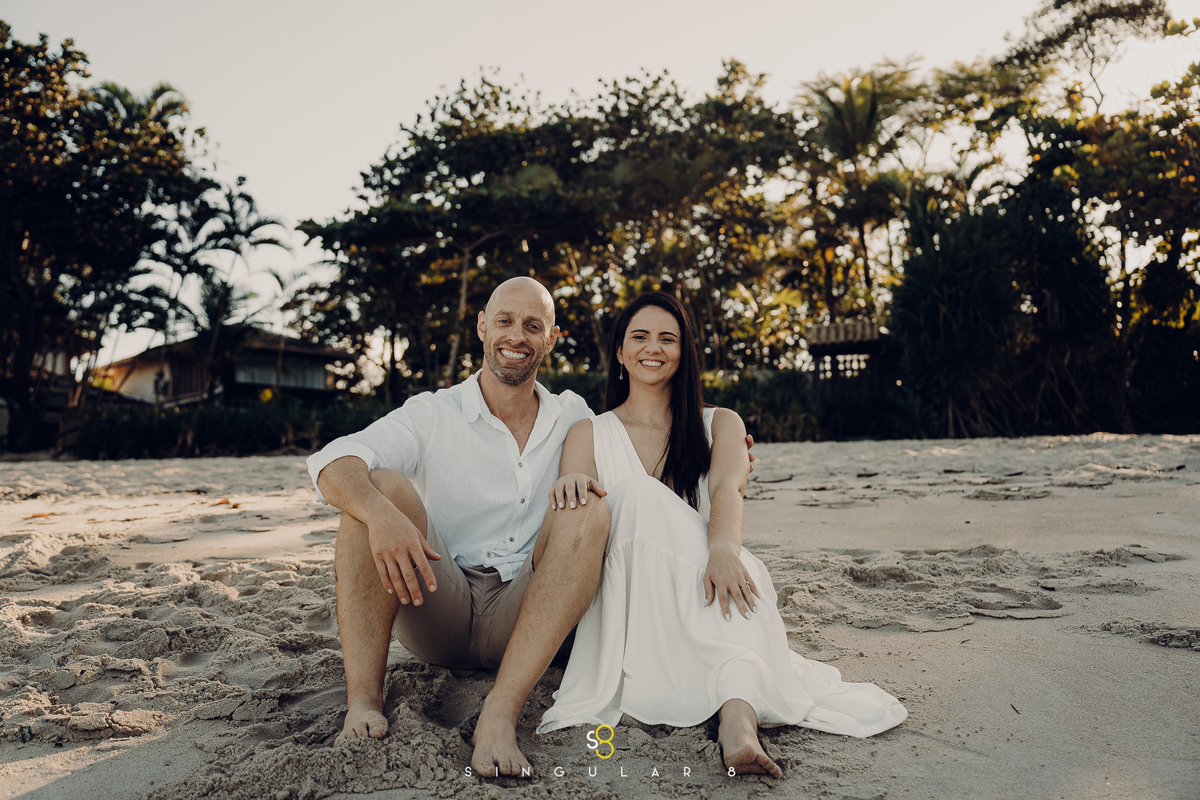 fotografia de ensaio pré wedding praia são sebastião barra do sahy