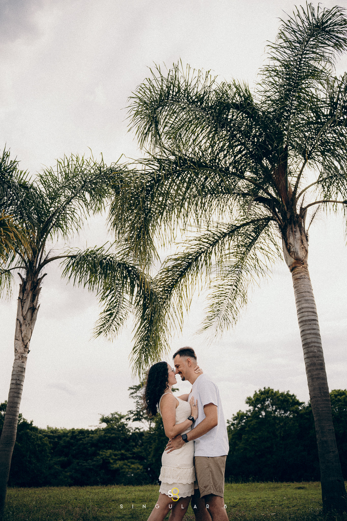 fotografia com tempo nublado de ensaio pré casamento parque vila lobos são paulo