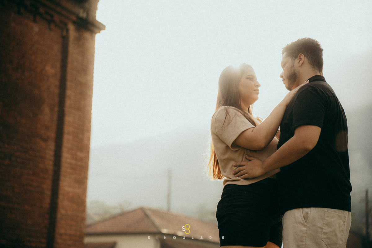 fotos de ensaio pré casamento no amanhecer Paranapiacaba