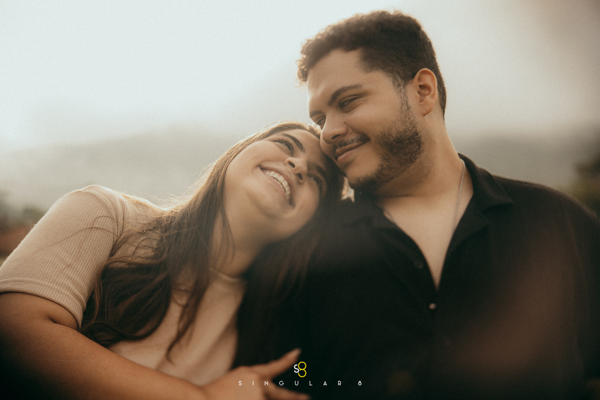 foto de ensiao pré weddig no amanhecer com neblina Paranapiacaba