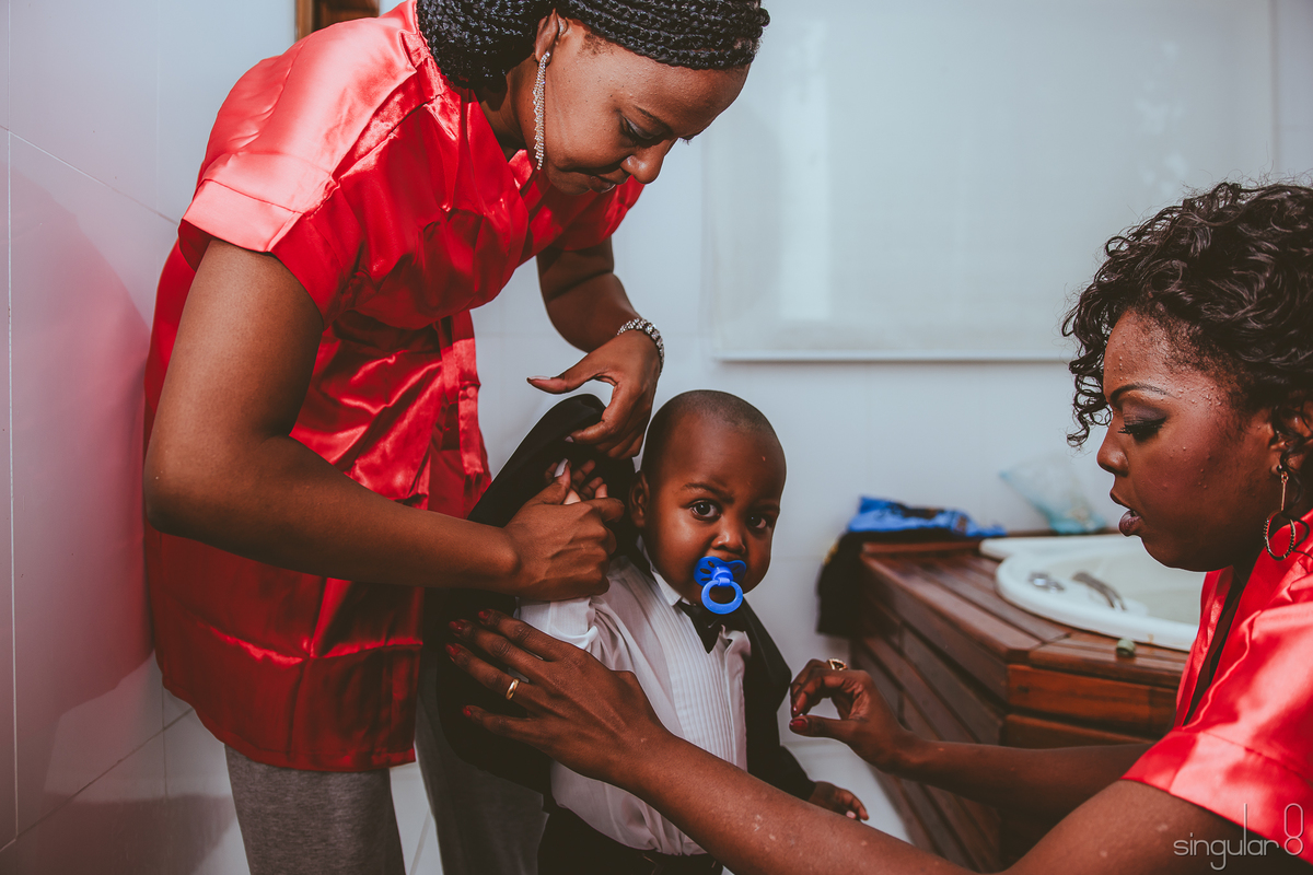 pajem bebê em casamento no Recanto Santa Rita