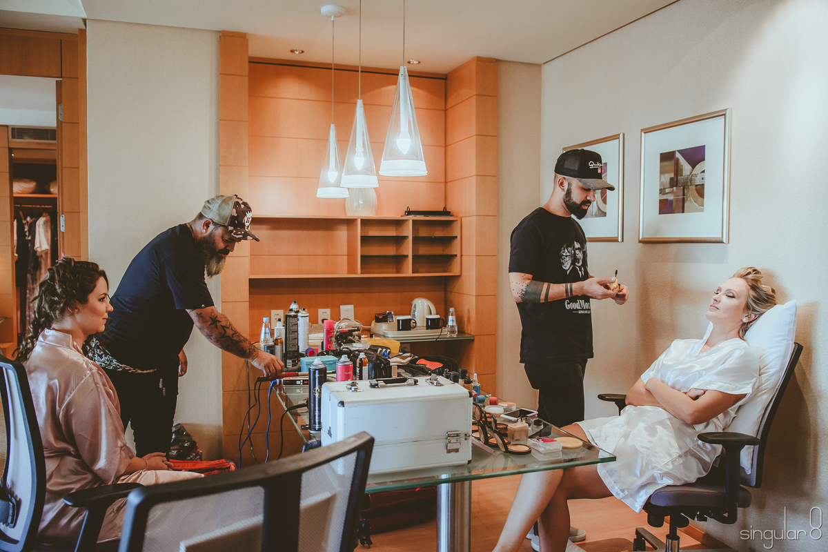 Maquiagem da noiva no hotel Hilton Morumbi São Paulo