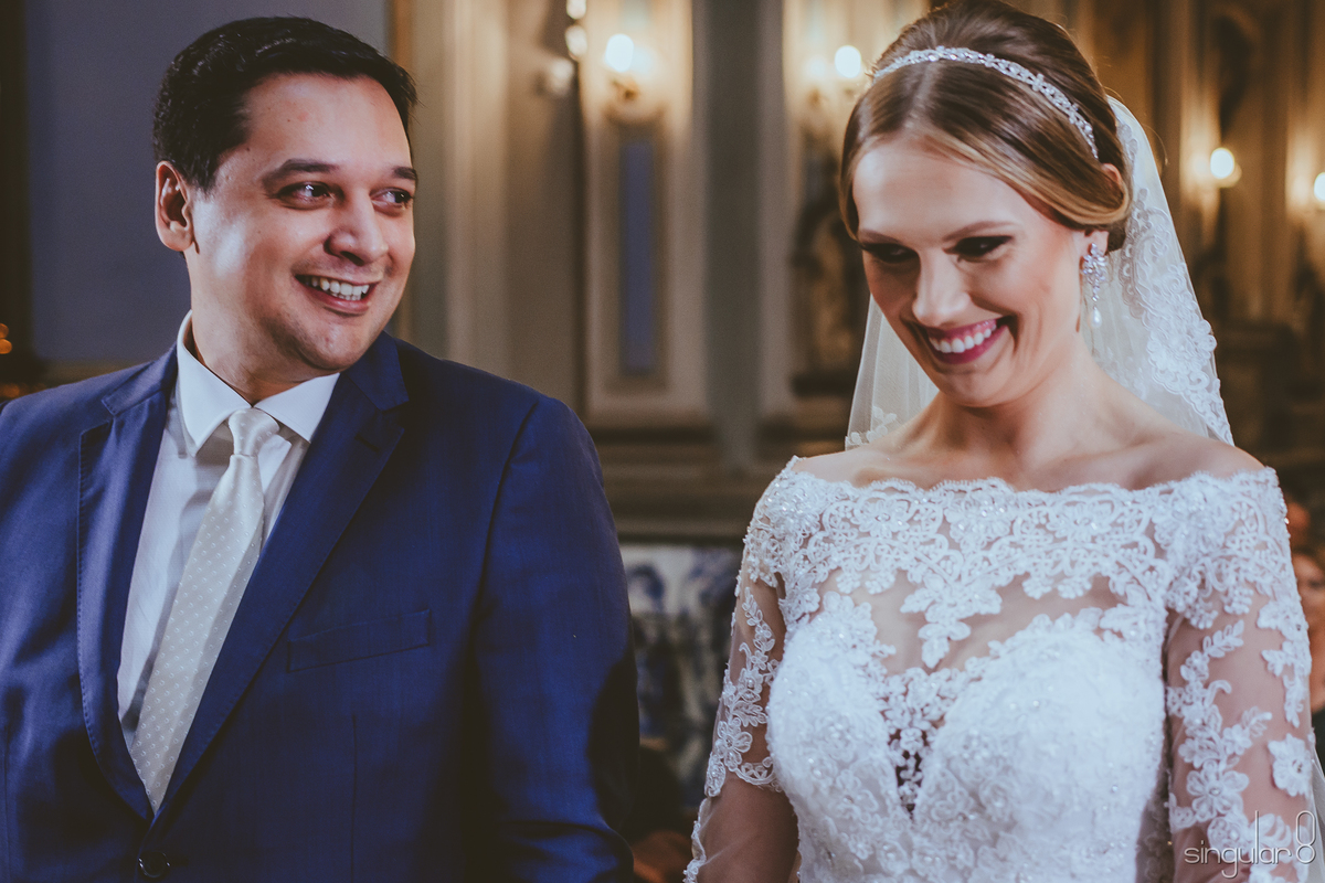 Fotografia de casamento na Capela da Puc em São Paulo Perdizes