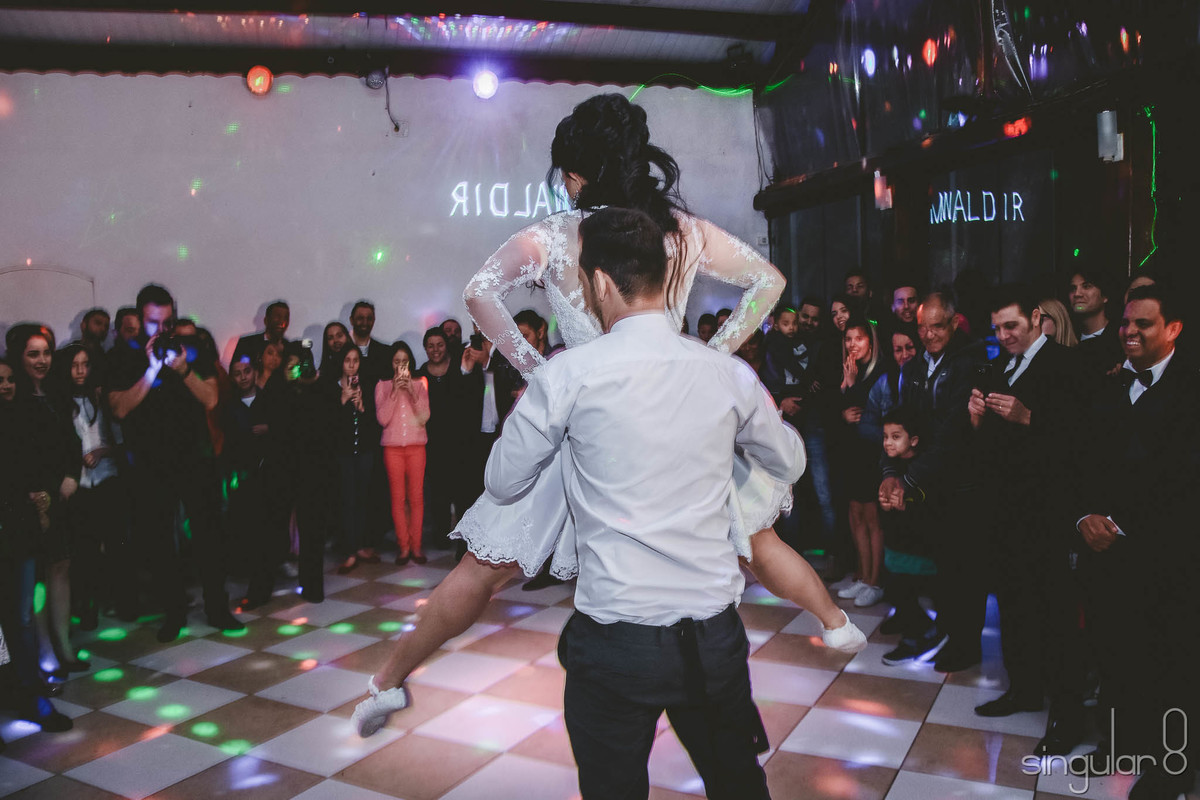 Coreografia da dança dos noivos no Espaço Edelweiss