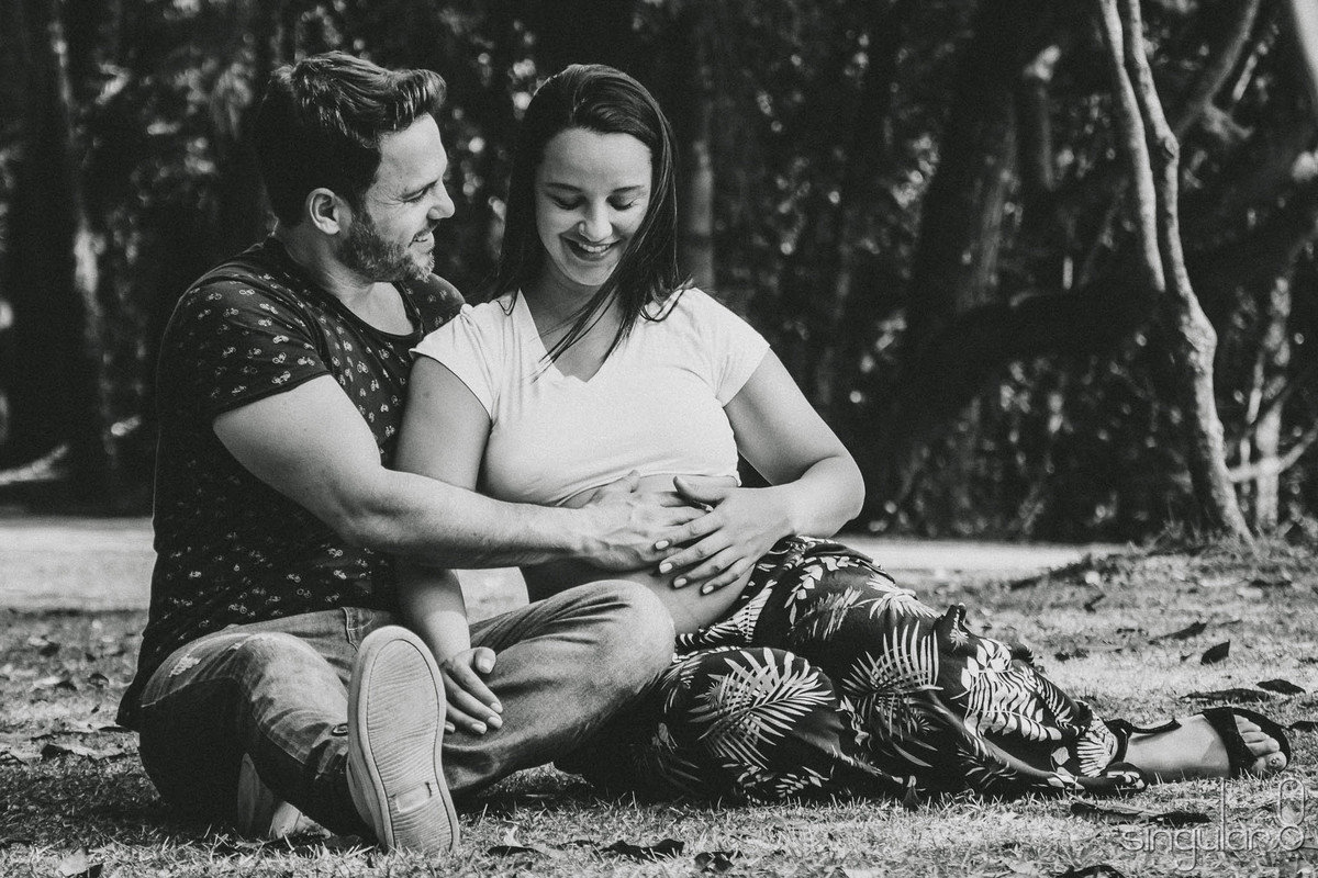Ensaio fotográfico de gestante no Parque Centenário