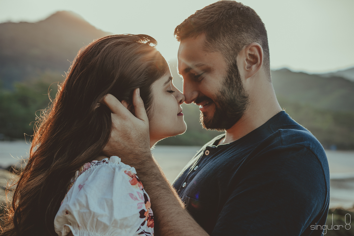 Ensaio de casal no litoral norte Bertioga