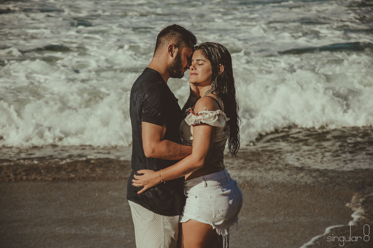 Ensaio pré casamento no litoral norte praia de Santiago São Sebastião