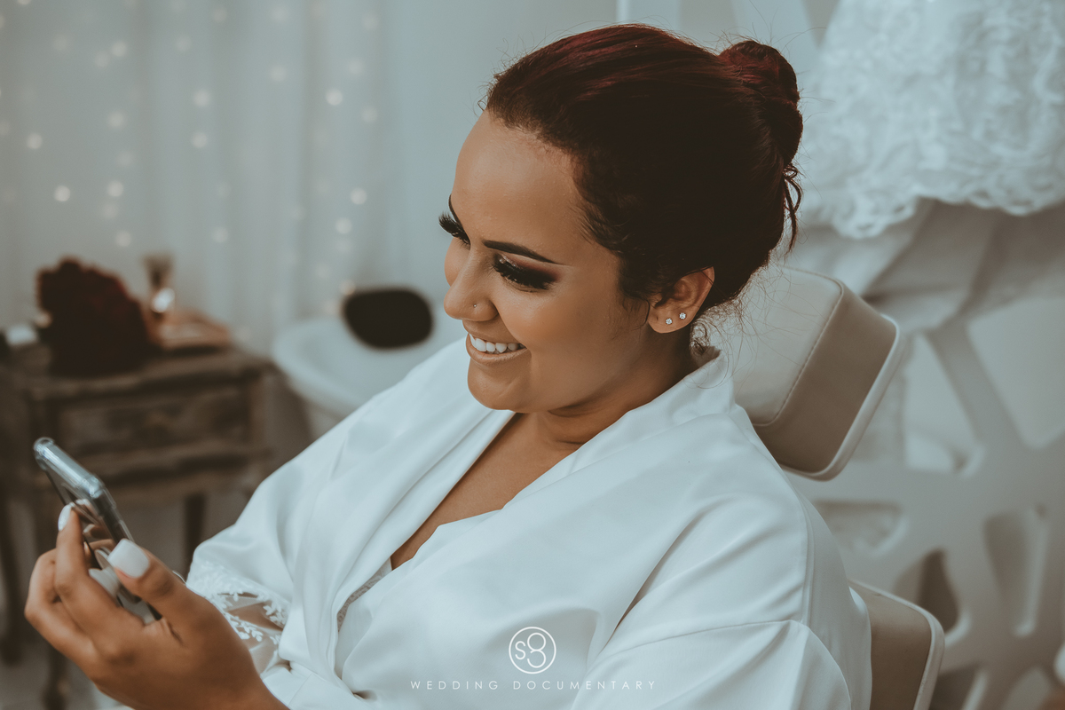 Fotografia de dia da noiva para casamento em Guarulhos