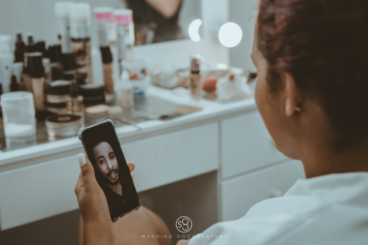 Fotografia de maquiagem da noiva em Guarulhos