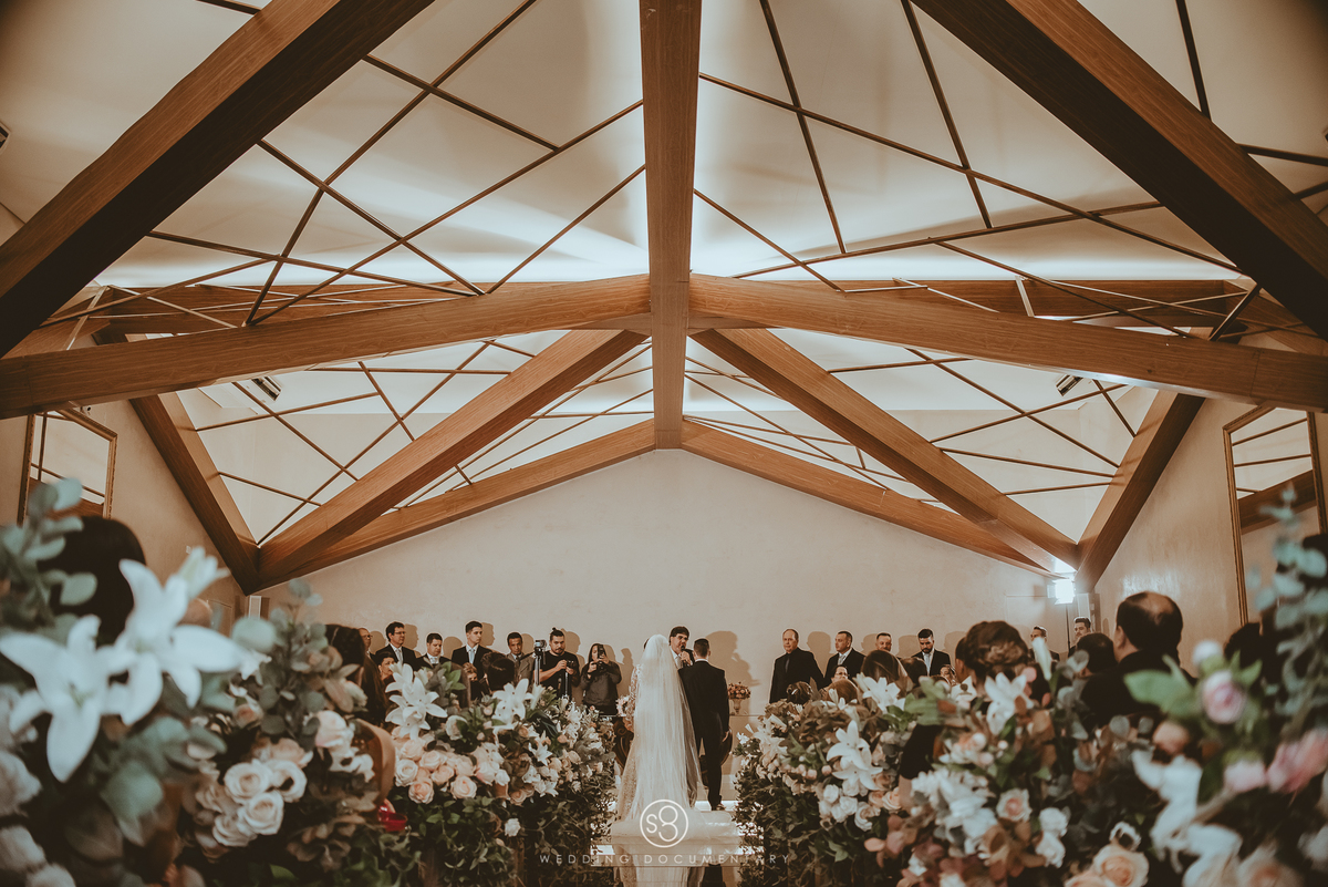 Fotografia da cerimônia de casamento Mansão Arabesque Buffet evento perfeito