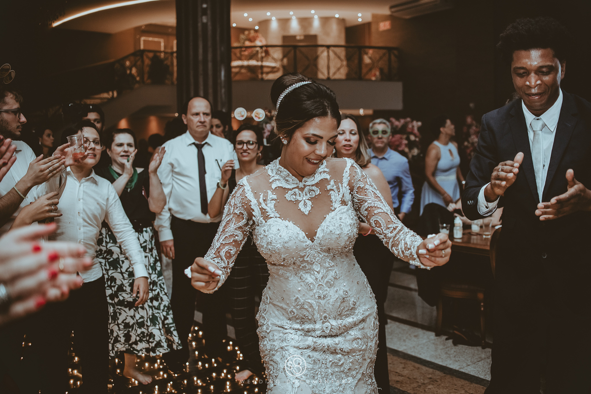 Fotografia da dança da noiva em casamento na zona sul de São Paulo