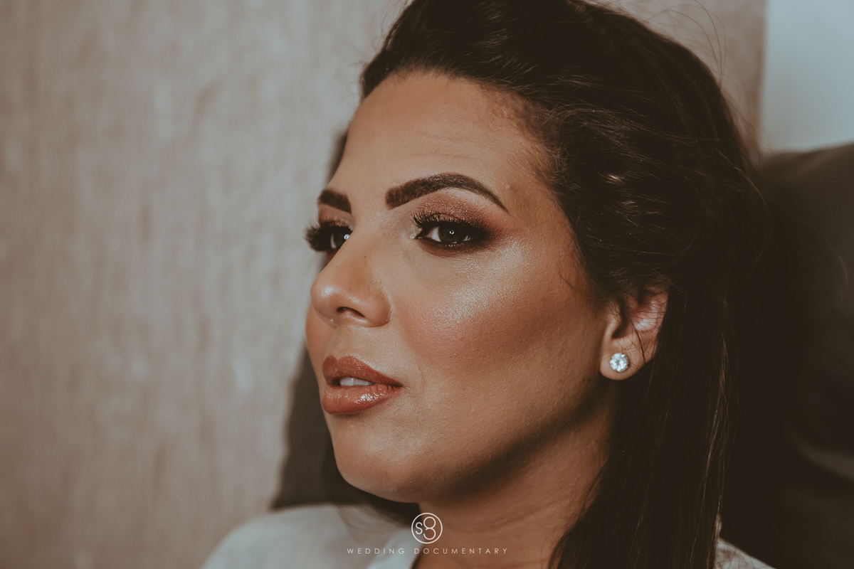 Fotografia do making of da noiva em casa Alphaville