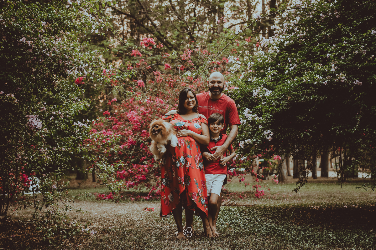 Fotografia de ensaio de família no Parque Ibirapuera