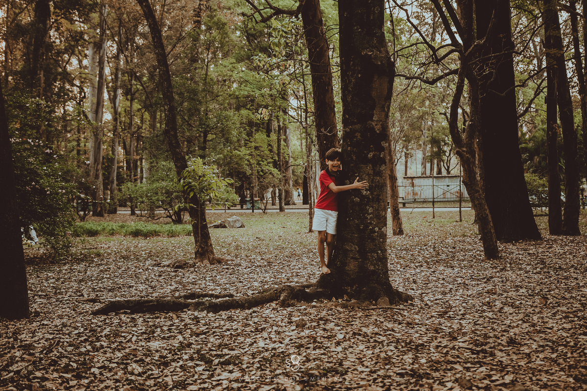 Fotografia de criança no parque Ibirapuera 
