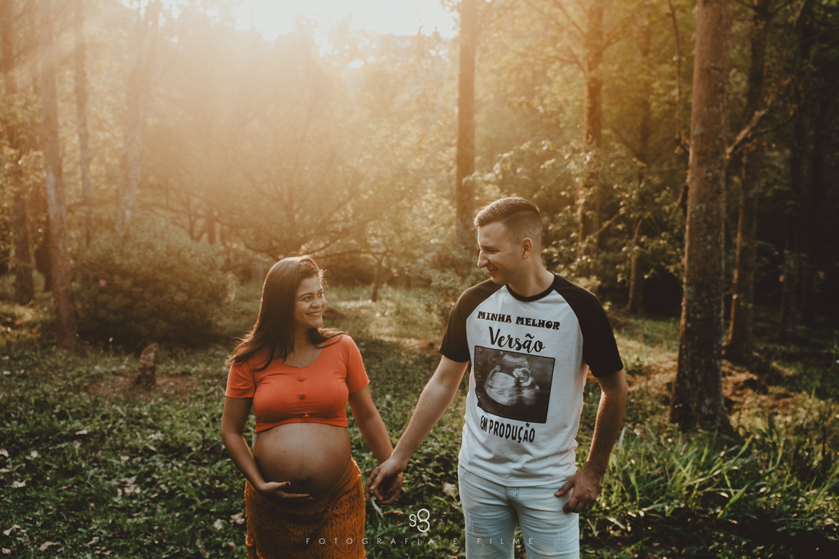 Ensaio de gestante externo Parque do Carmo