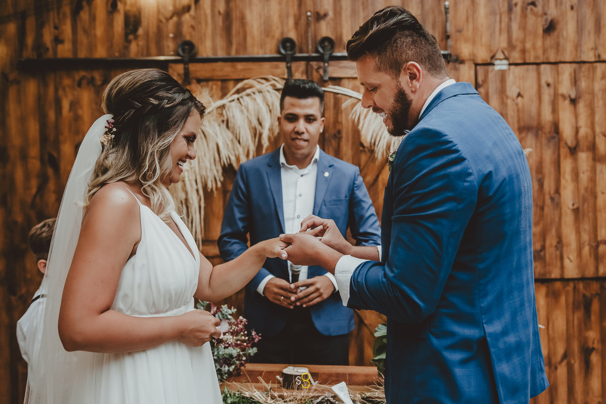 Fotografia de renovação de votos bodas de madeira em Mogi das Cruzes