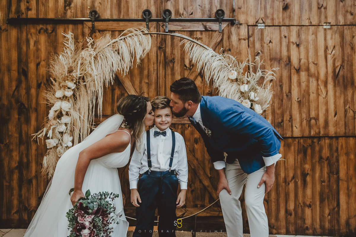 Fotografia de casamento em elopment wedding  com filho em Mogi das Cruzes 