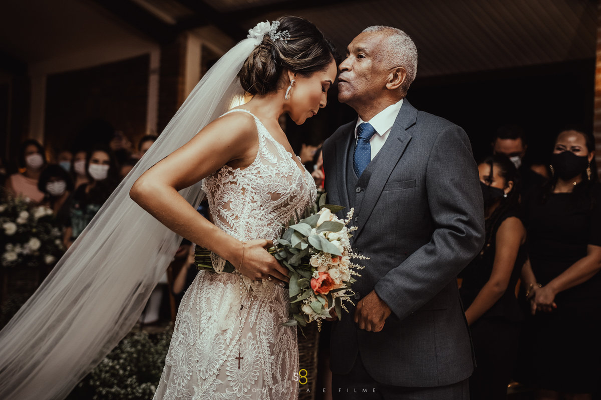 Fotografia de casamento em cerimônia religiosa no Buffet Callegari espaço Italia