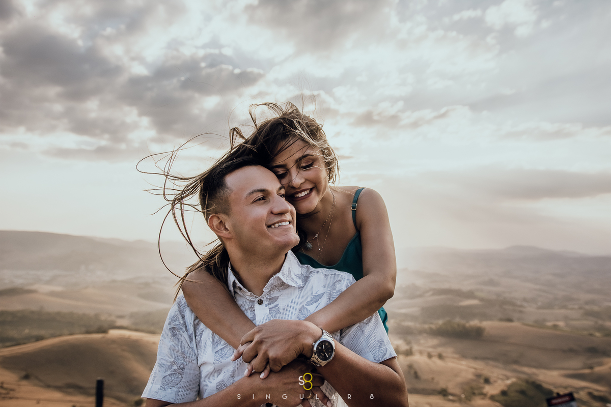 Ensaio pré casamento no Mirante Pedra da Bela Vista em Socorro
