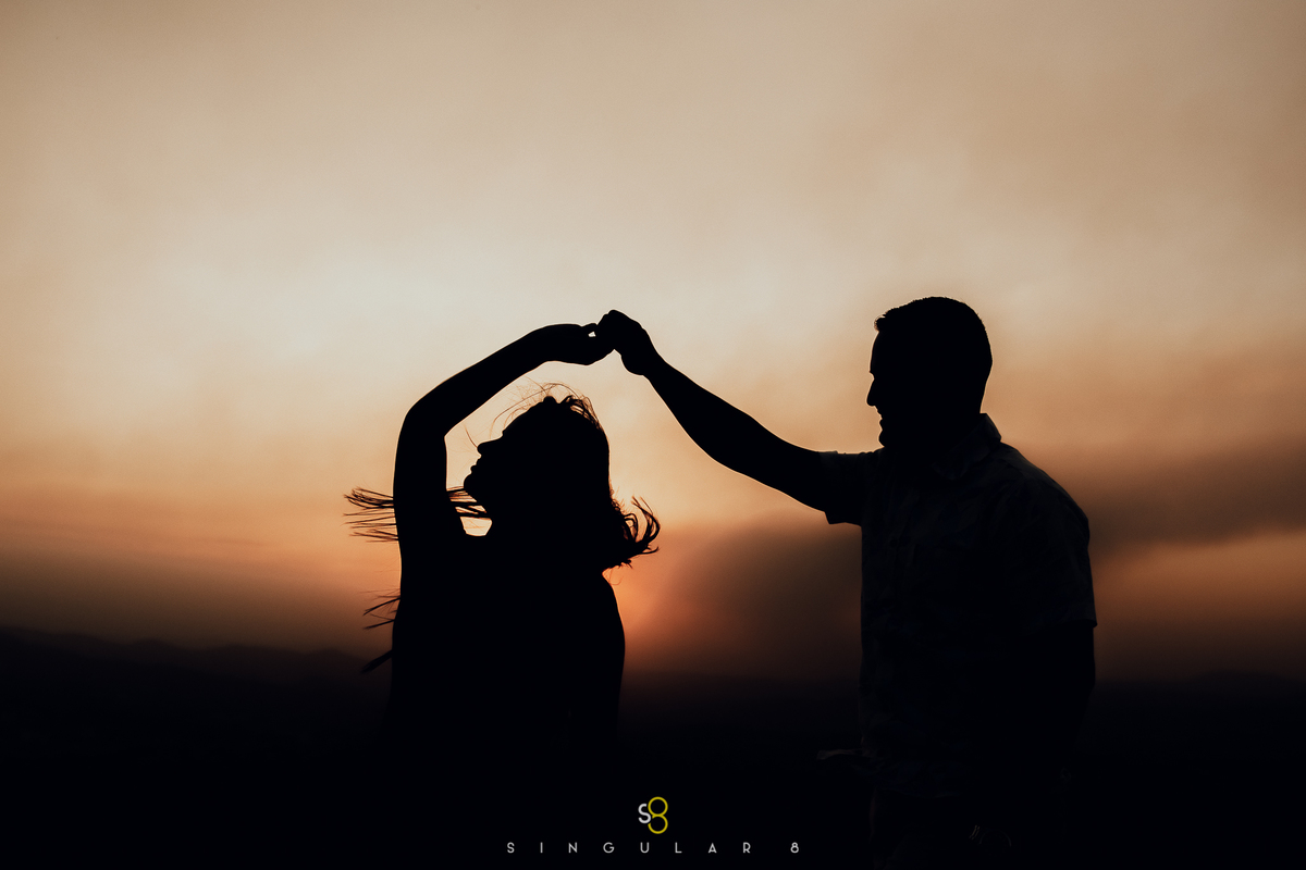 Fotografia no Por do sol mirante da pedra da bela vista em Socorro