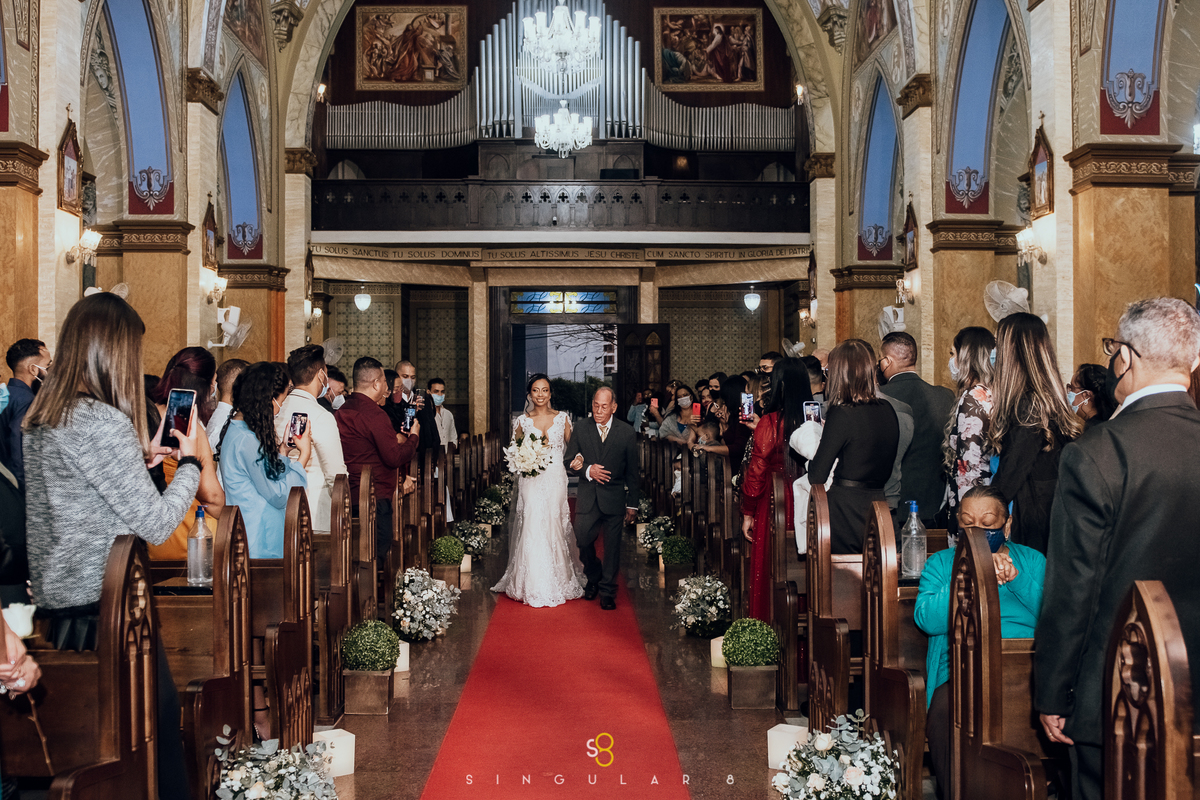 entrada da noiva na Igreja da Lapa em São Paulo 