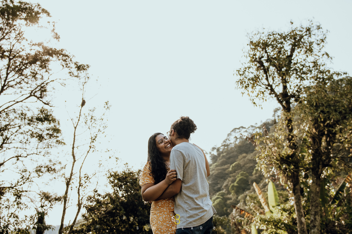 Fotografia de ensaio pré casamento em Paranapiacaba