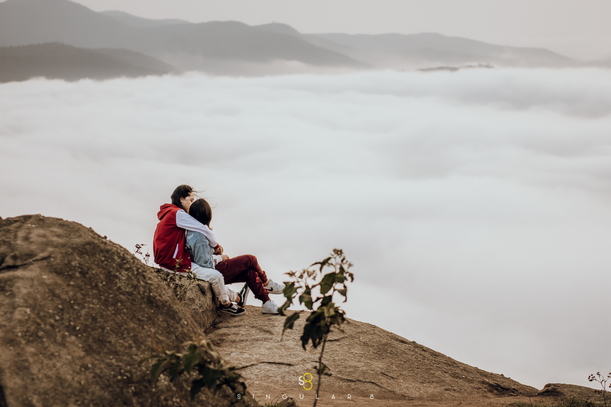 Fotografia das nuvens do pico do olho dagua em Mairipora São Paulo