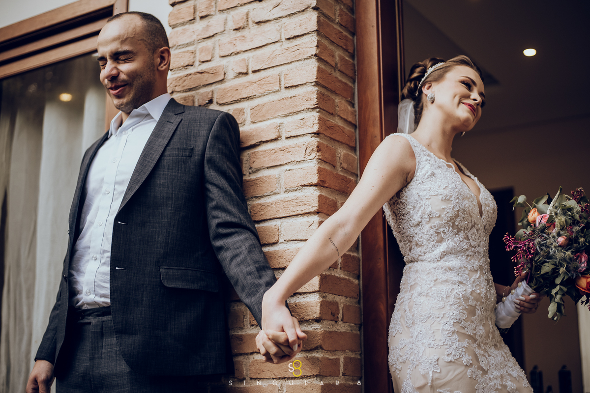 Fotografia de casamento diferente e espontânea no Recanto Callegari 