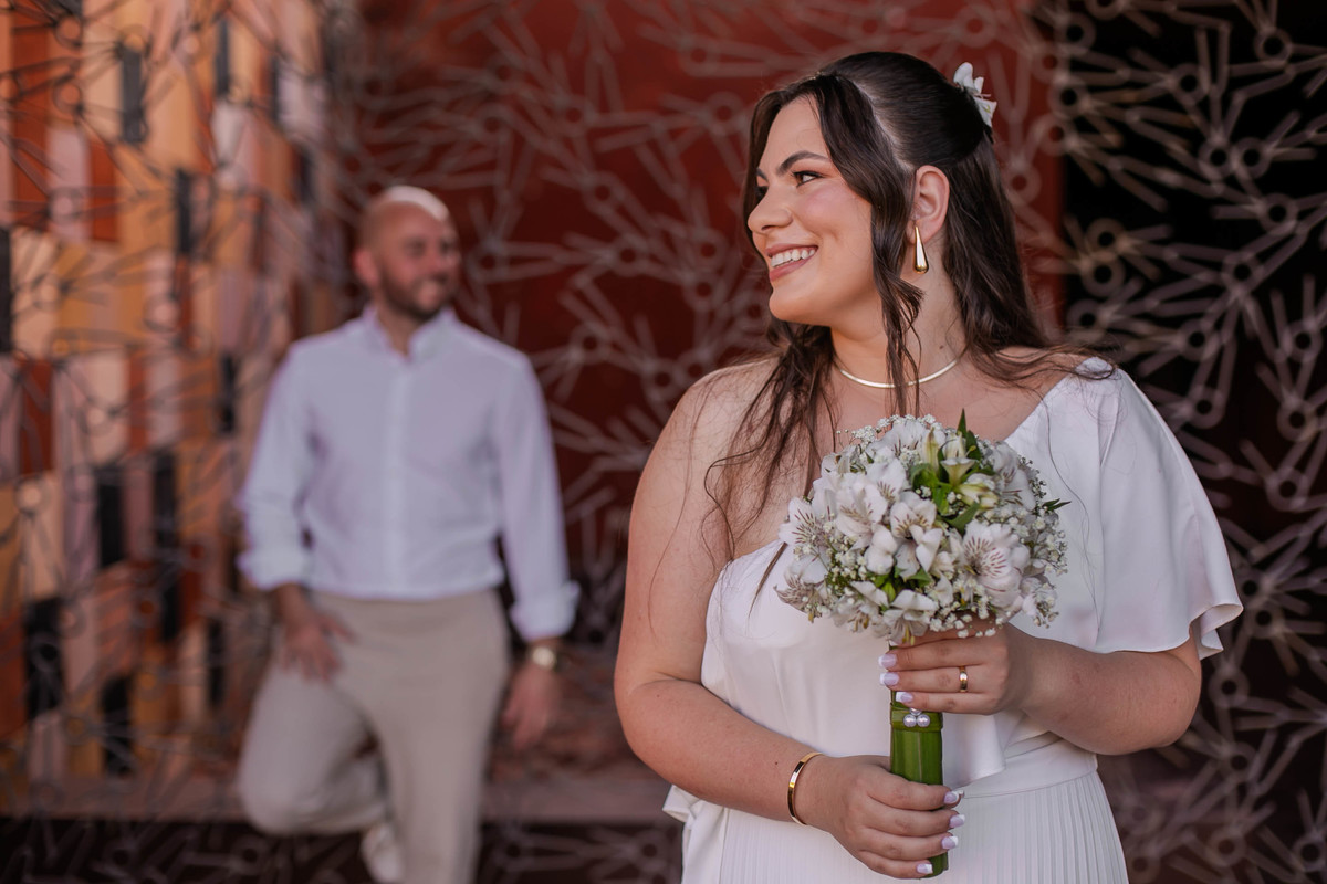 Casamento civil aracuai renata penteado nataly maquiagem make up praça do coreto ensaio de casamento de dia