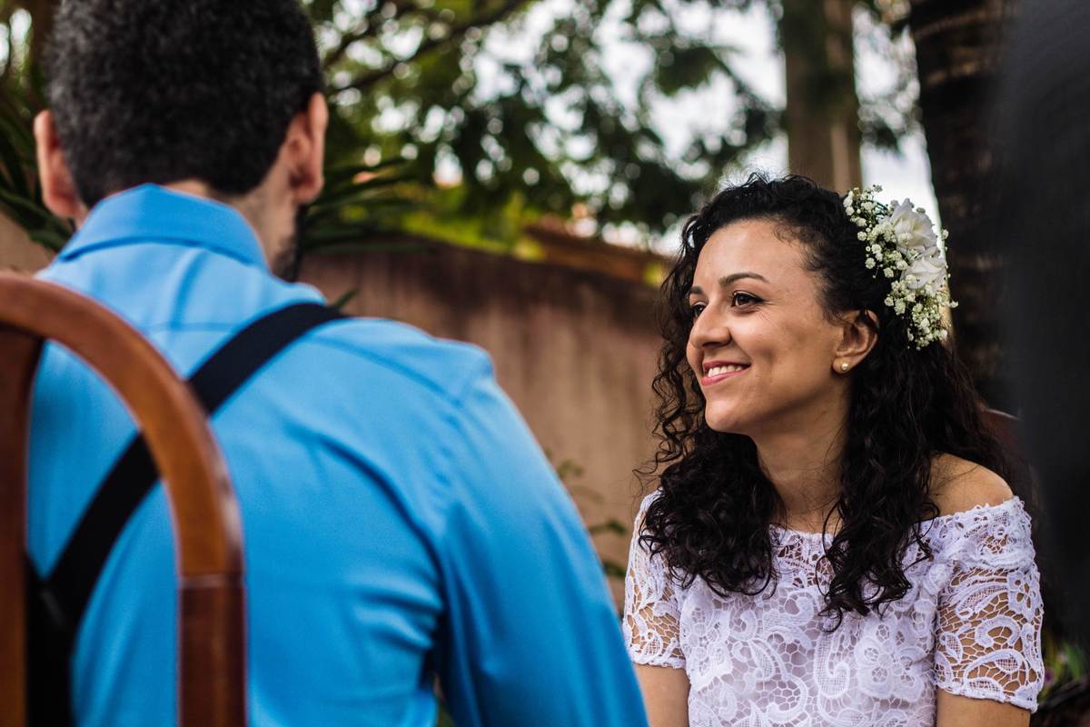 fotografia da noiva em casamento realizado na cidade de Jampruca, Minas Gerais