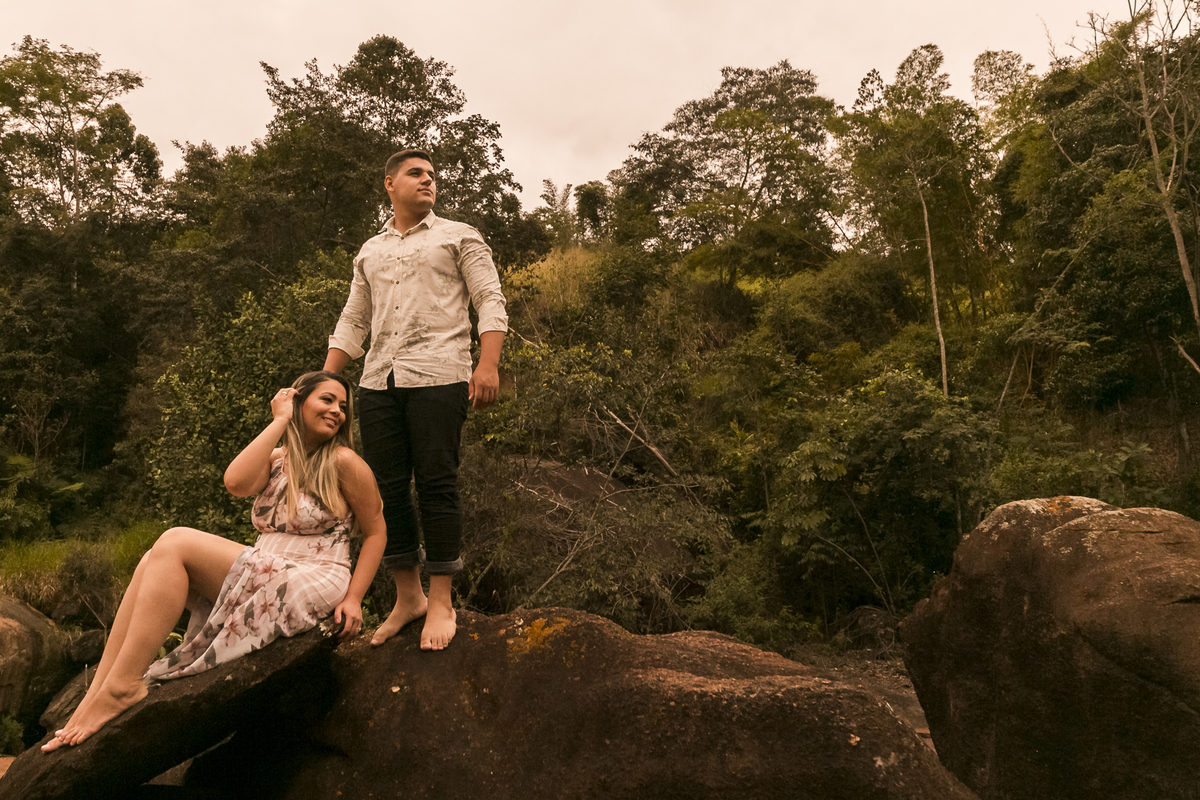 ensaio casal na cachoeira
