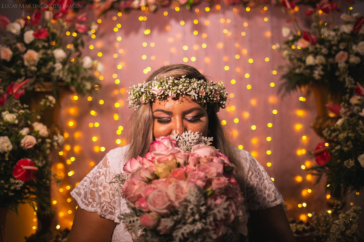 Casamento em Araçuaí em casa noiva na cortina de leds