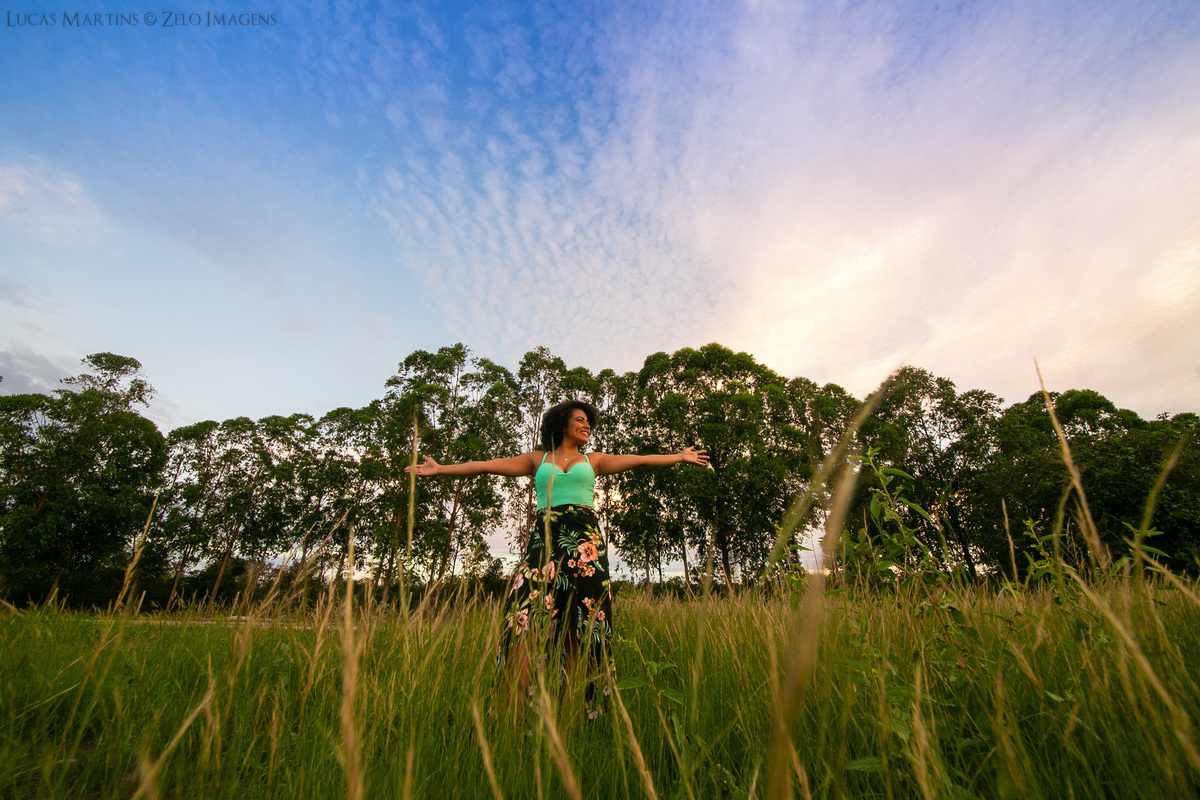 Ensaio 30 anos campo verde e céu azul