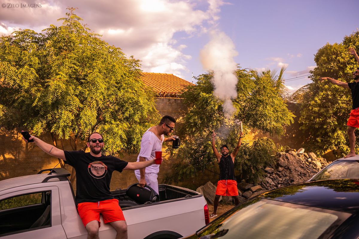 Despedida de solteiro fogos de artifício