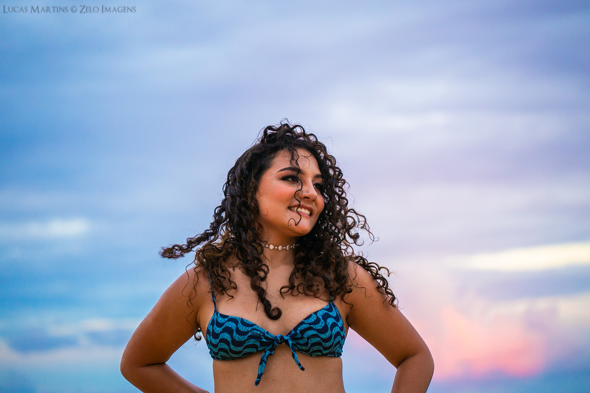 Ensaio debutante em porto seguro praia taperapuan mar