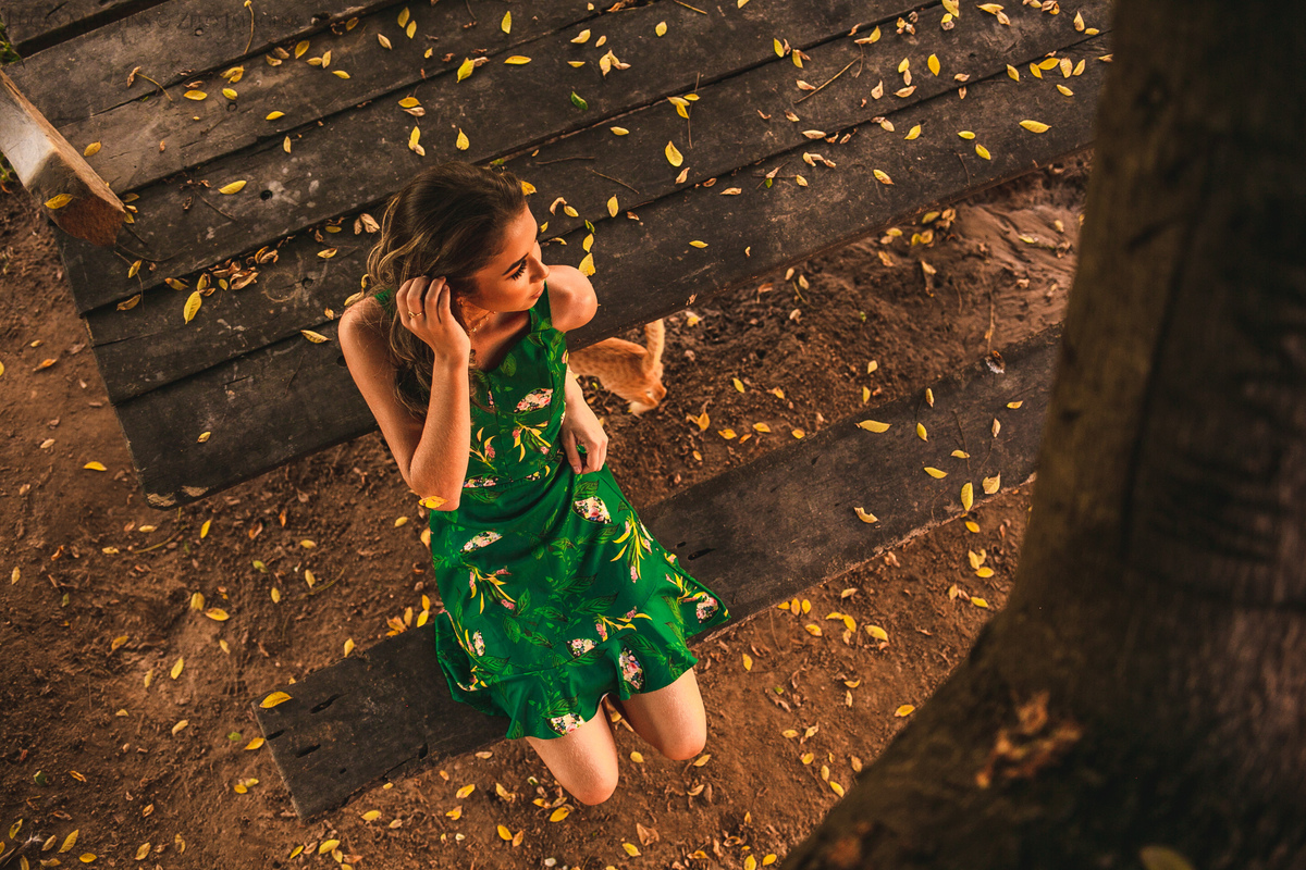 ensaio debutante aracuai sitio haras do jequi mesa rustica folhas secas